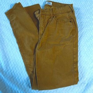 Mustard rockstar super skinny high rise pants